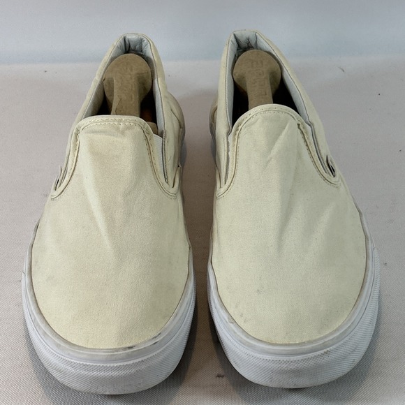 Vans Classic Slip-On Shoes Men's Size 12 Skateboard Off White Athletic Sneakers - Picture 5 of 11